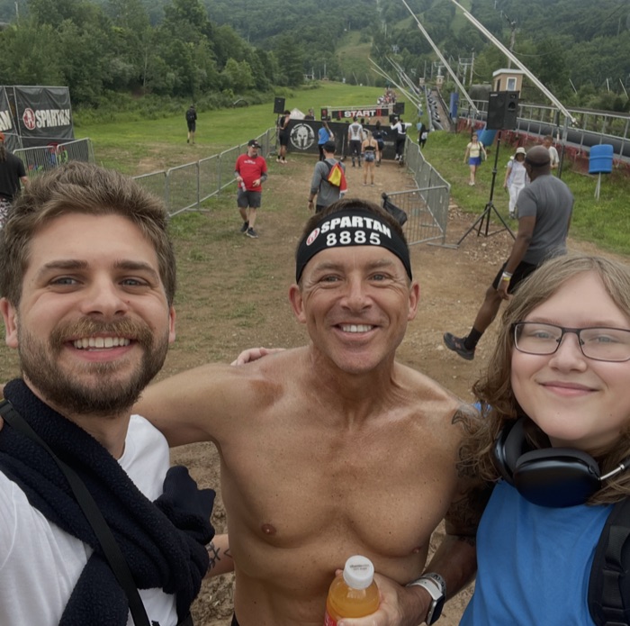 Members at the finish line of a Spartan Race