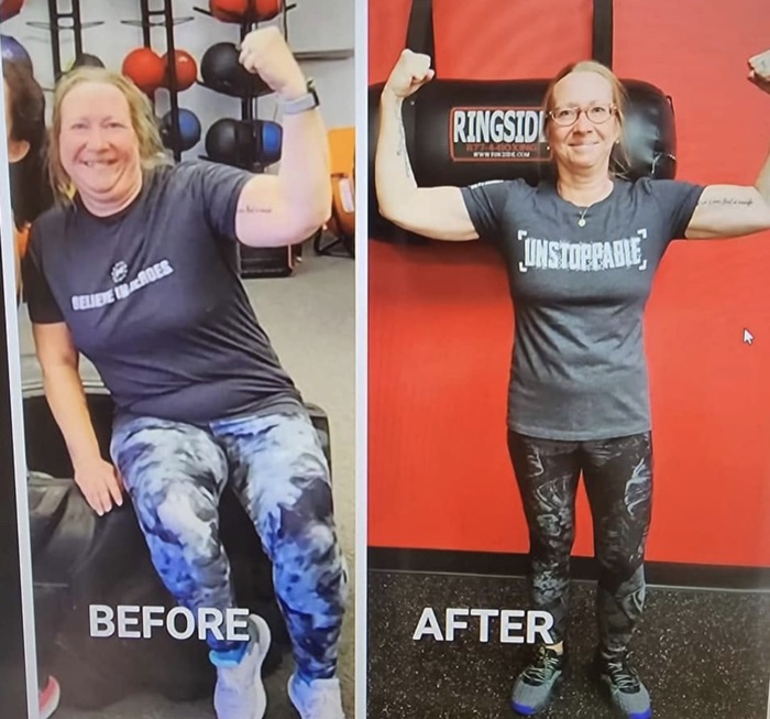 Member before and after photo
